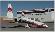 Brian Bishop's Cozy, N16CZ, has pride of place on the Thunderbirds ramp