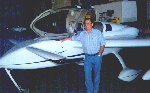 Ken Murphy with Cozy MK IV prototype N44Cz, 7/25/97