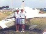 Nat & Shirley Puffer. Ceremony at Oshkosk '93. Donation of Cozy MK III prototype, N22CZ